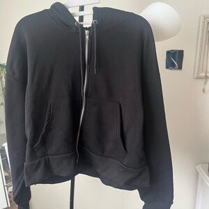 Black Zip-Up Hoodie